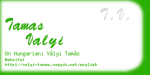 tamas valyi business card